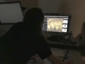 The varying degrees of decay required setting the exposure times for each image and, as demonstrated here, further adjustments when converting the negatives into positive images for long-term preservation and online display.