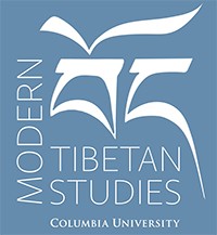 Blue logo with white lettering